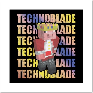 technoblade never dies minecraft legend Posters and Art